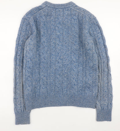Mens UK Size XS Gap Blue Pullover Jumper