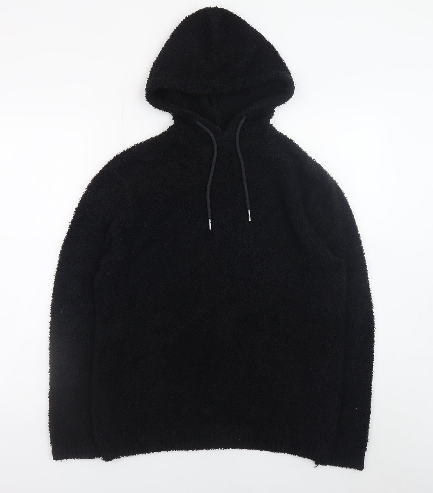 Womens UK Size XS H&M Divided Black Pullover Hoodie