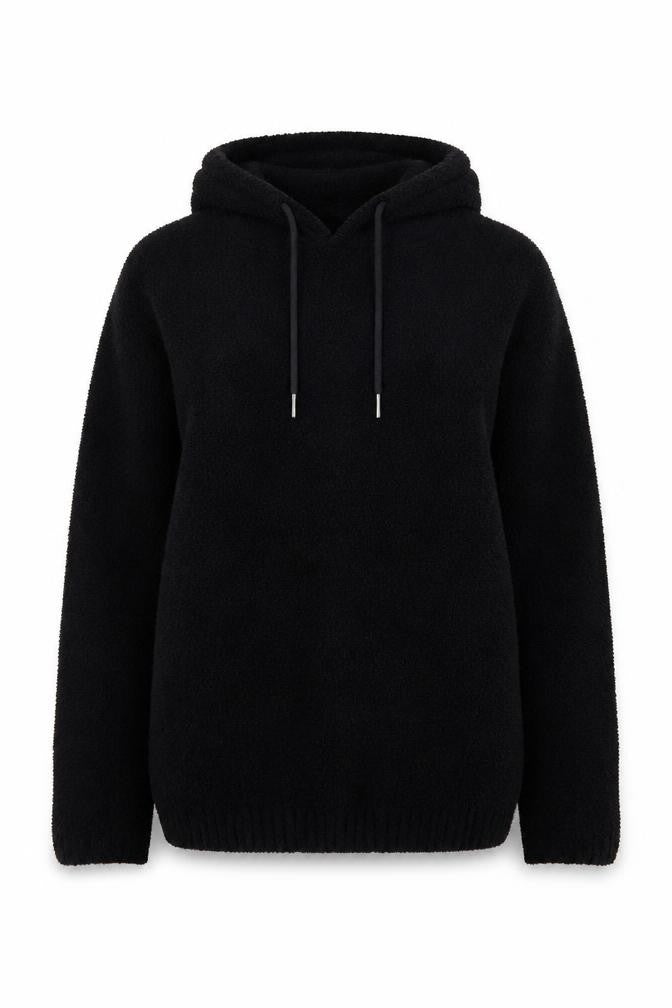 Womens UK Size XS H&M Divided Black Pullover Hoodie