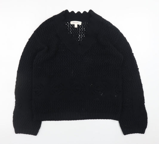 Womens UK Size S Marks and Spencer Black Pullover Jumper