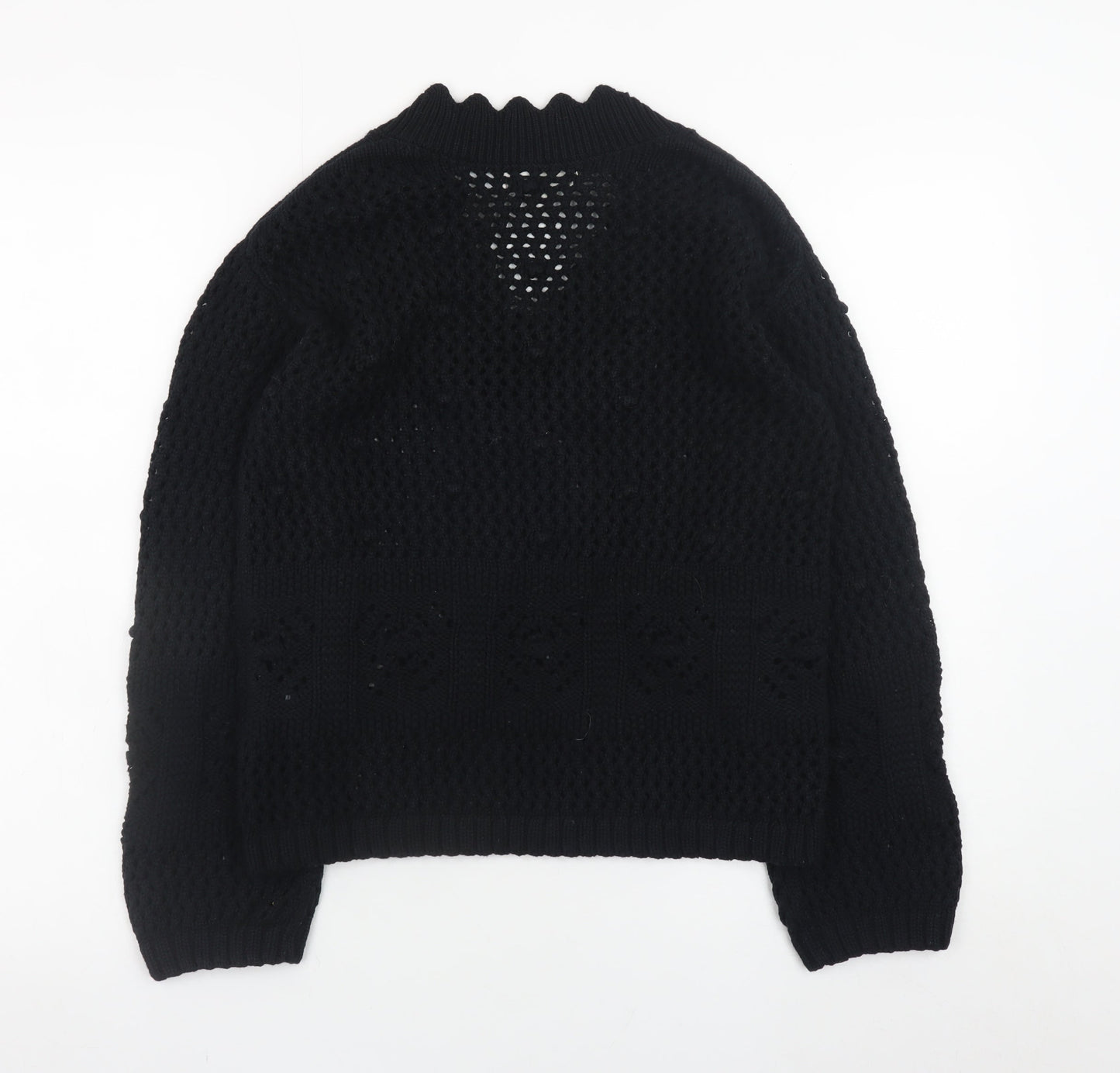 Womens UK Size S Marks and Spencer Black Pullover Jumper