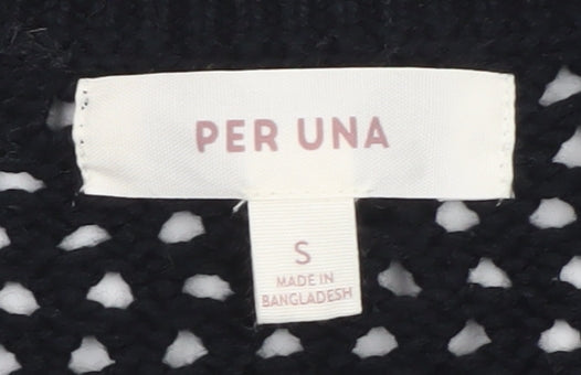 Womens UK Size S Marks and Spencer Black Pullover Jumper
