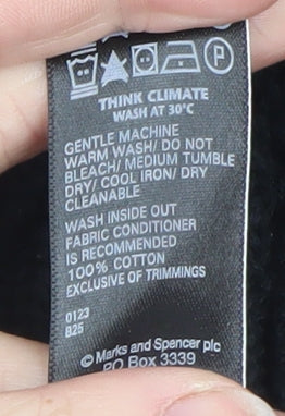 Womens UK Size S Marks and Spencer Black Pullover Jumper