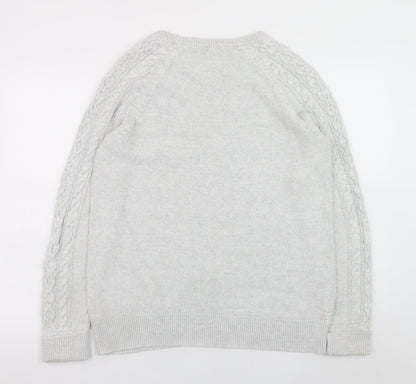 Mens UK Size XL Gap Grey Pullover Jumper