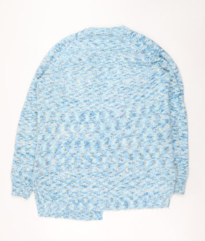 Womens UK Size 14 Mantaray Blue Cardigan Jumper