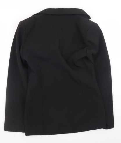 Missguided Womens Black Slim Fit Classic Blazer UK 10