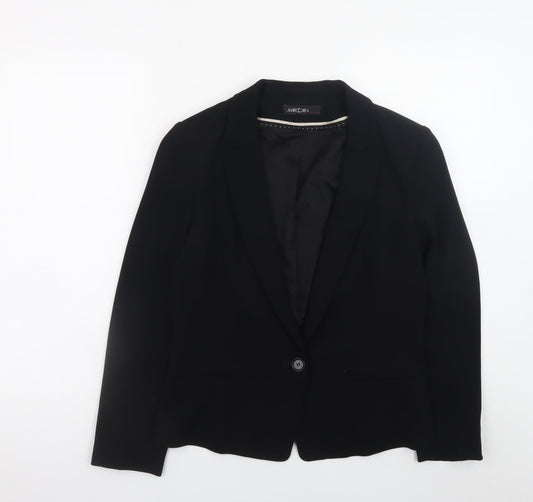 Marc Cain Women's Black Blazer Size 12 Classic Formal Jacket