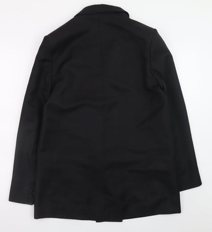 ASOS Womens Black Long Blazer UK 10 Formal Business Jacket