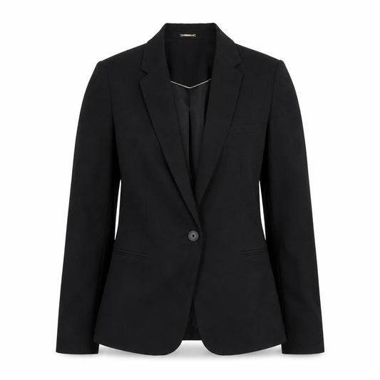 Mango Women's Black Blazer Jacket Size 8 Regular Fit