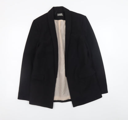 Oasis Women's Black Size 12 Blazer Jacket Classic Mid-Length Workwear