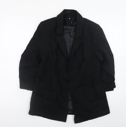 V by Very Women's Black Blazer Jacket Size 12 Regular Fit