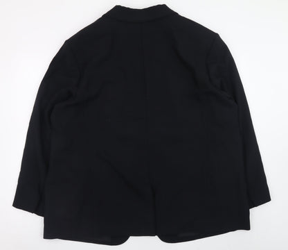 Marks and Spencer Women’s Black Blazer Size 24 Lined Business Jacket