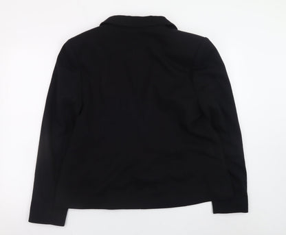 Tu Women Black Blazer Size 18 Classic Single-Breasted Jacket