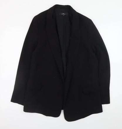 Next Womens Black Blazer Jacket Size 14 Regular Fit Lined Classic