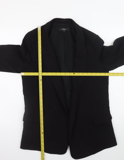 Next Womens Black Blazer Jacket Size 14 Regular Fit Lined Classic