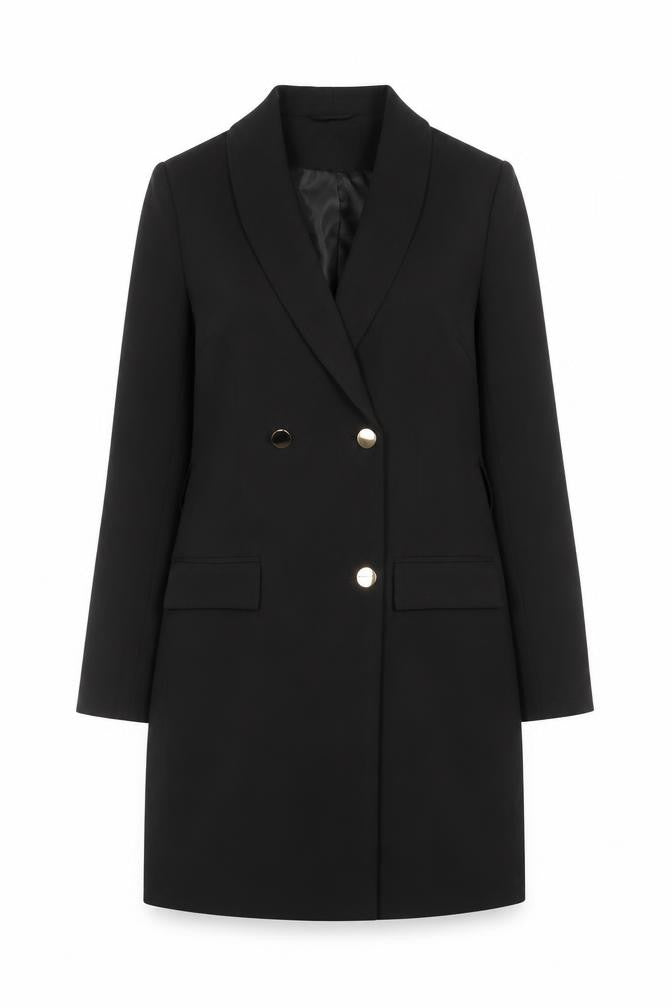 Quiz Women’s Black Size 6 Jacket Dress Long Sleeve Collared
