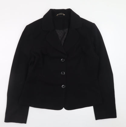 George Women Black Size 16 Classic Blazer Jacket
