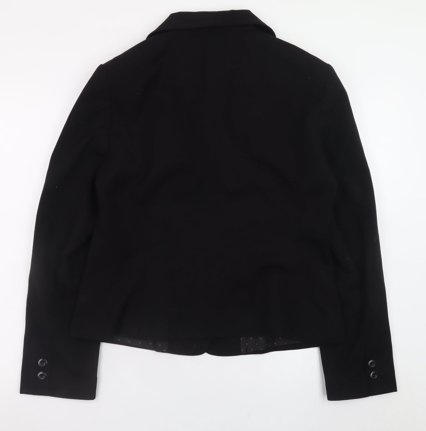 George Women Black Size 16 Classic Blazer Jacket