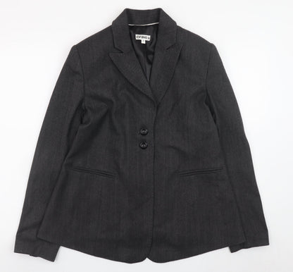 Crave Women's Grey Classic Blazer Size 8 Lined Formal Jacket