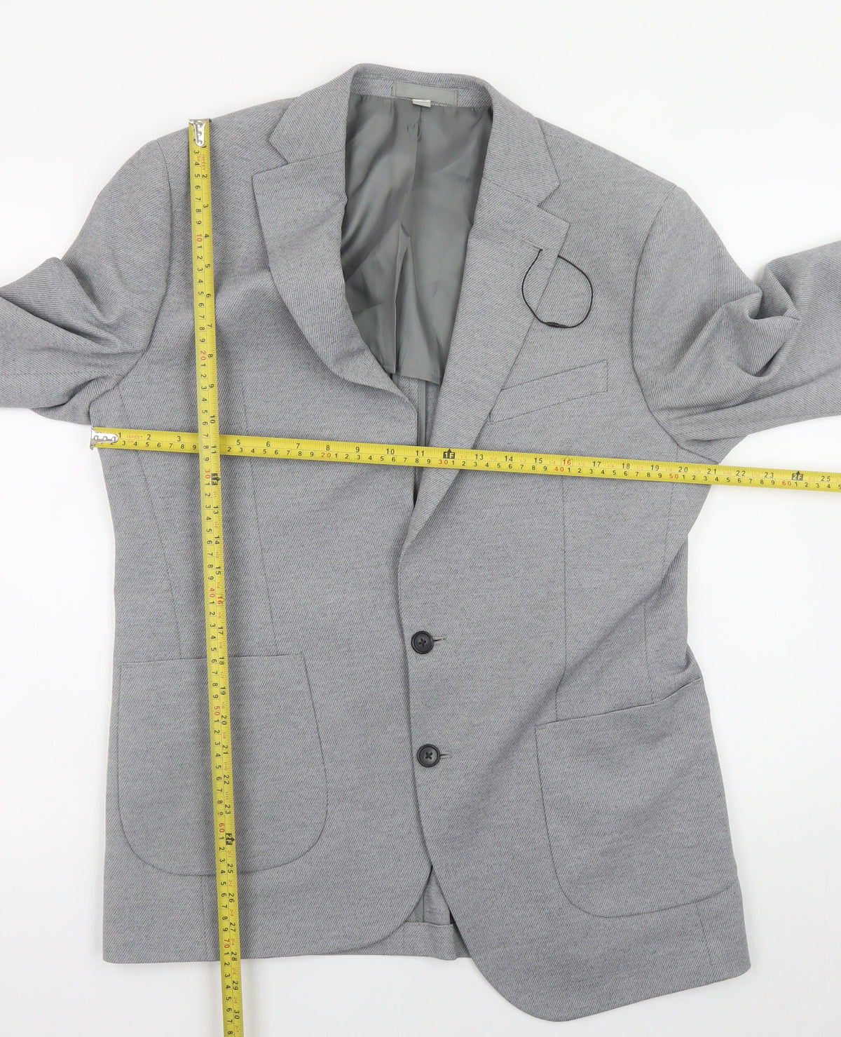 Mens UK Size L Marks and Spencer Grey Basic Jacket