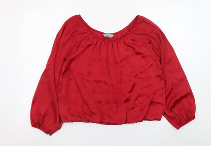 Womens UK Size 14 Dorothy Perkins Red Tunic Blouse