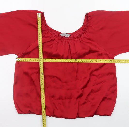 Womens UK Size 14 Dorothy Perkins Red Tunic Blouse