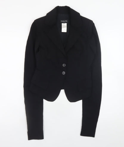 Patrizia Pepe Women’s Black Wool Blend Slim Fit Blazer Size 12
