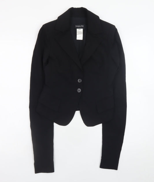 Patrizia Pepe Women’s Black Wool Blend Slim Fit Blazer Size 12