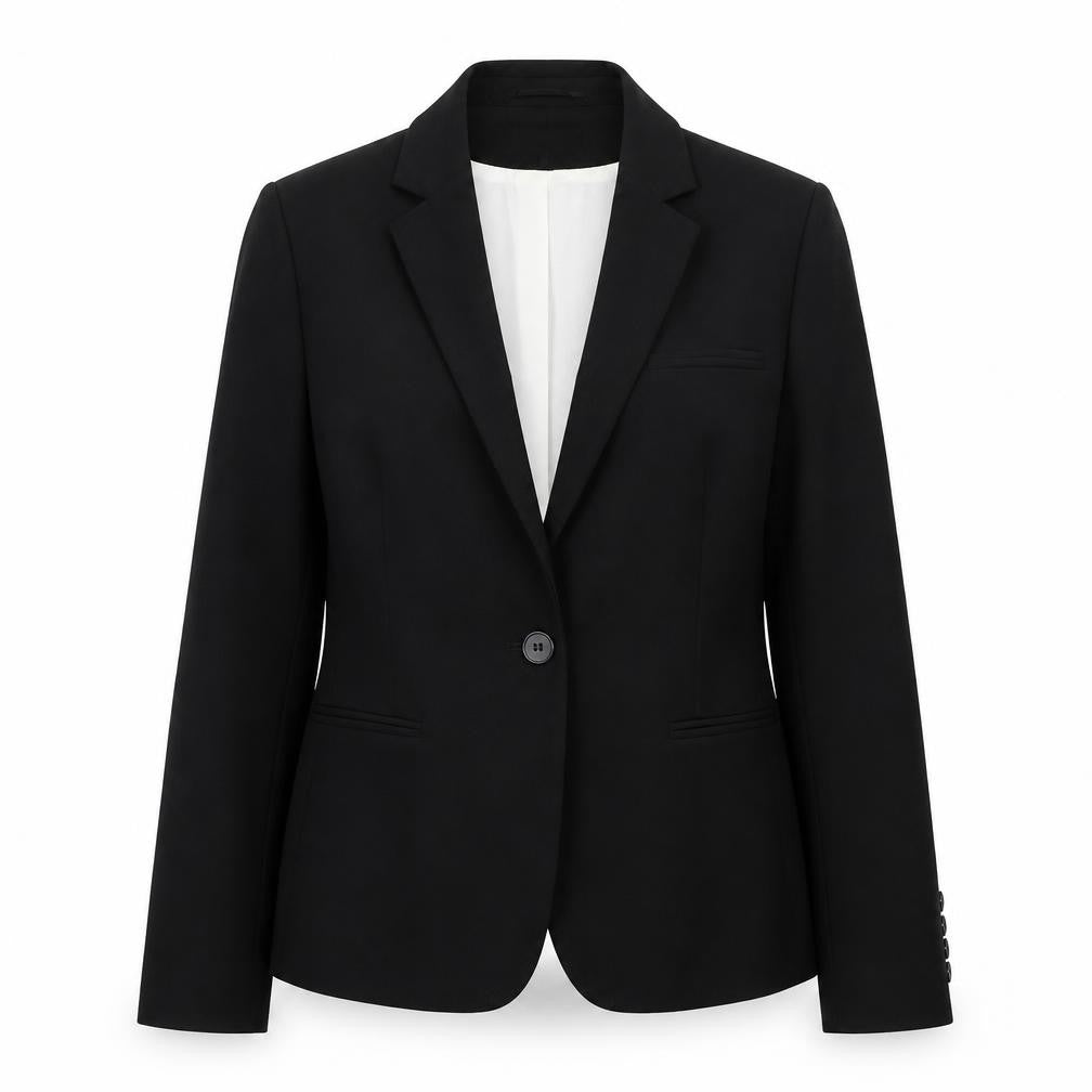 Next Women's Black Blazer UK 14 Classic Lined Work Jacket