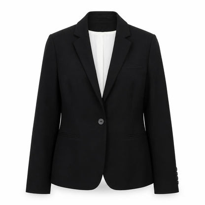 Next Women's Black Blazer UK 14 Classic Lined Work Jacket