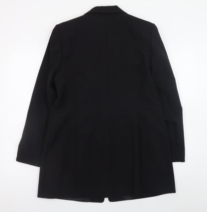 Dorothy Perkins Women’s Black Blazer Jacket Size 16 Smart Mid-Length