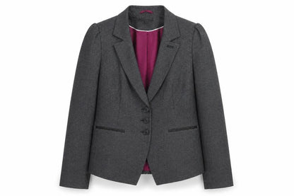 Next Women’s Grey Blazer Jacket Size 10 Lined Polyester Viscose Workwear