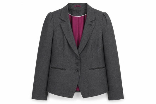 Next Women’s Grey Blazer Jacket Size 10 Lined Polyester Viscose Workwear
