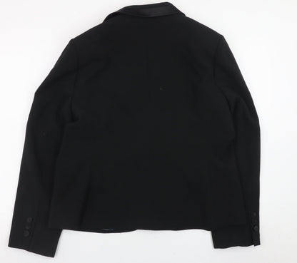 CC Women's Black Size 18 Classic Lined Blazer Jacket