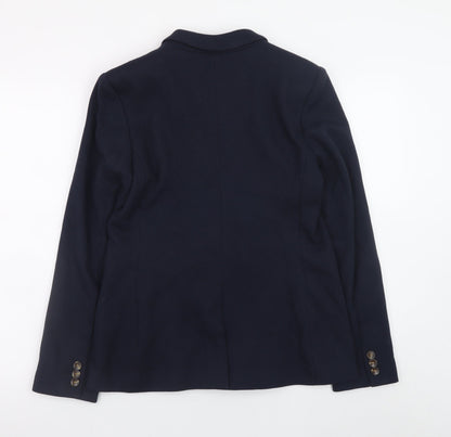 Marks and Spencer Women's Blue Blazer Size 10 Classic Workwear