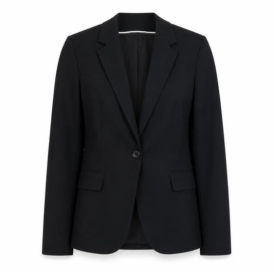 Zara Women's Black Blazer Size 10 Classic Lined Work Jacket