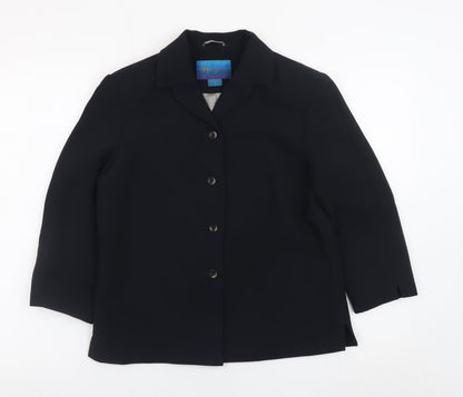 Monsoon Women’s Black Blazer Size 14 Classic Buttoned Jacket