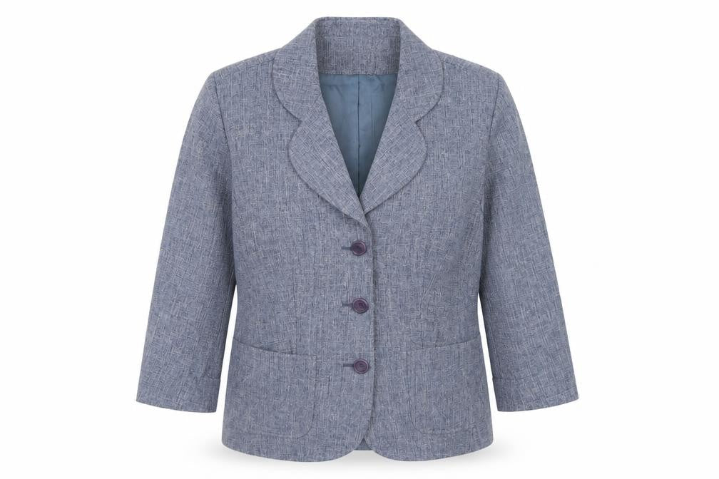 Cotswold Collections Women Blue Size 14 Classic Blazer Jacket