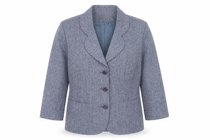 Cotswold Collections Women Blue Size 14 Classic Blazer Jacket