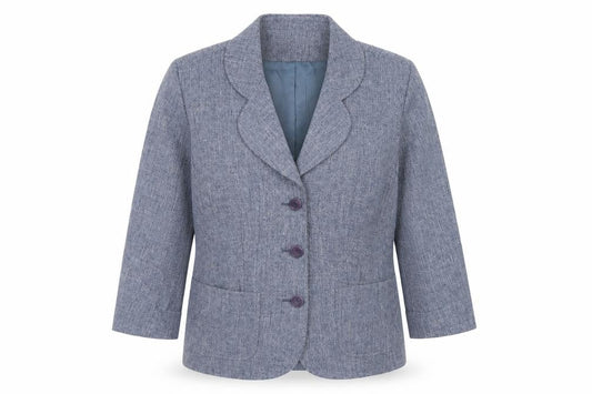 Cotswold Collections Women Blue Size 14 Classic Blazer Jacket