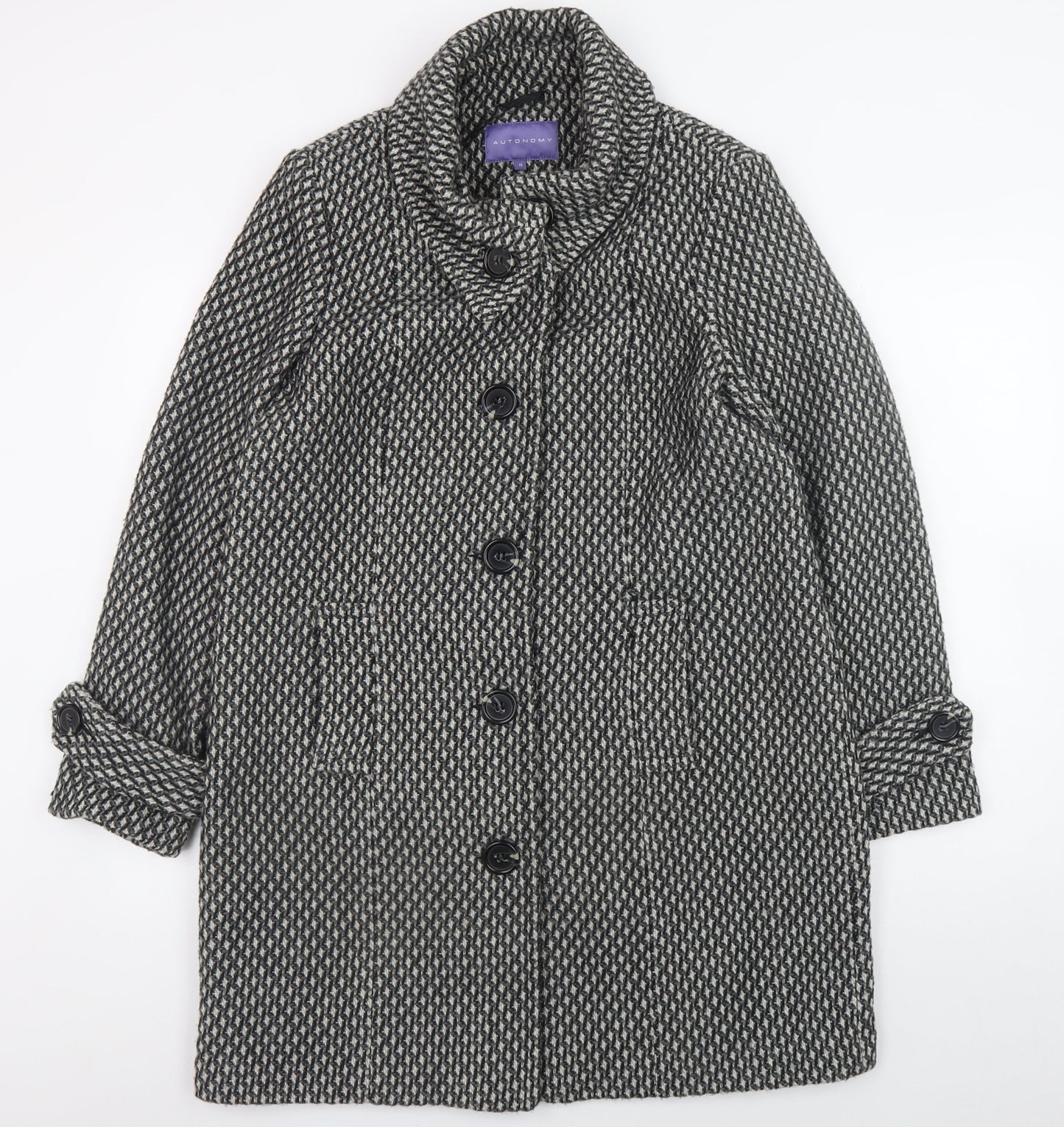 Womens UK Size 16 Autonomy Grey Overcoat
