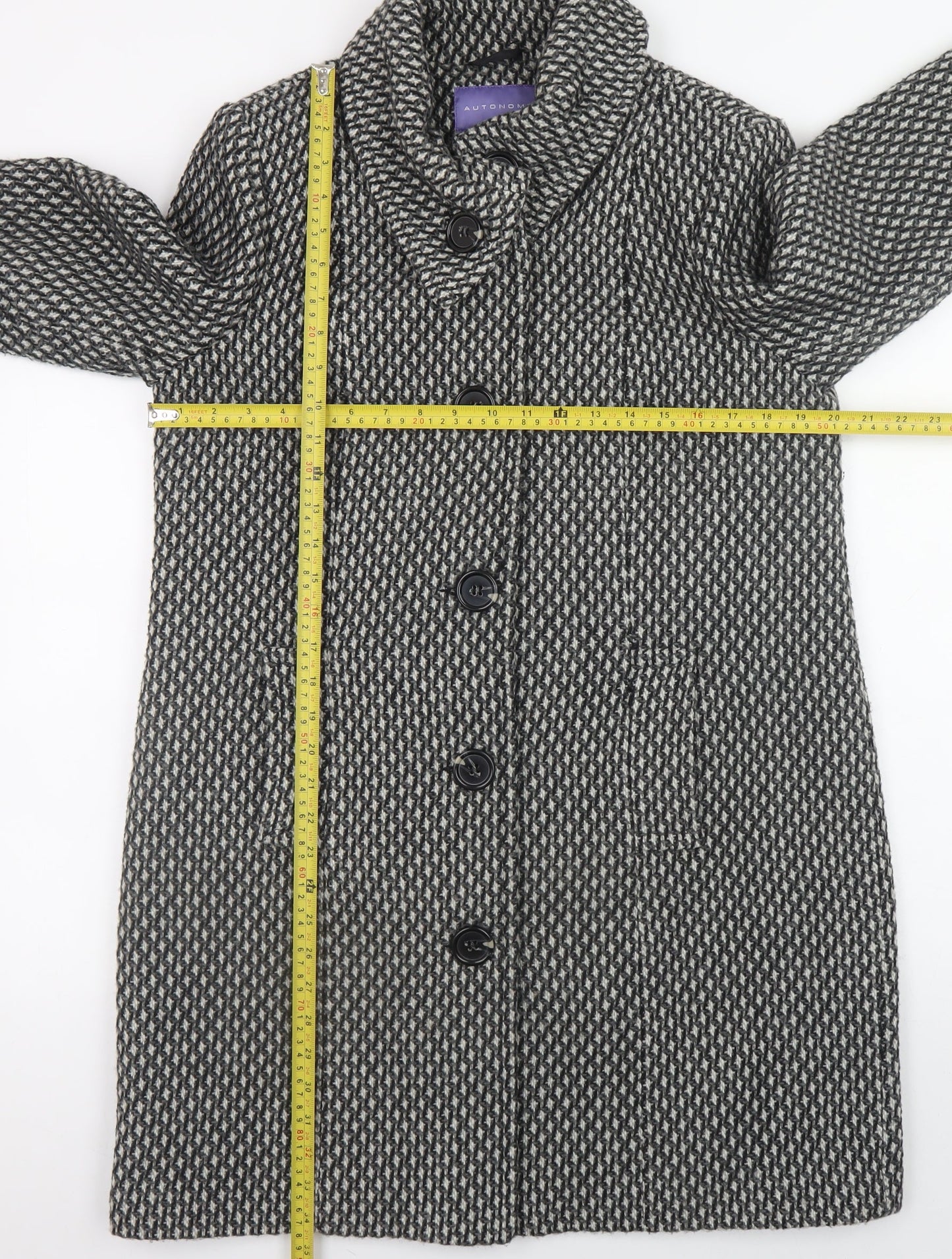 Womens UK Size 16 Autonomy Grey Overcoat