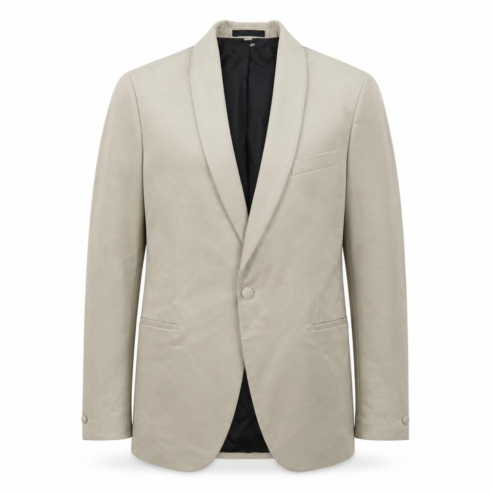 Marks and Spencer Men’s Beige XL Blazer Long Length Shawl Collar