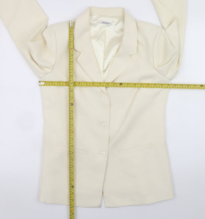 Damart Women’s Ivory Polyester Lined Blazer Size 12