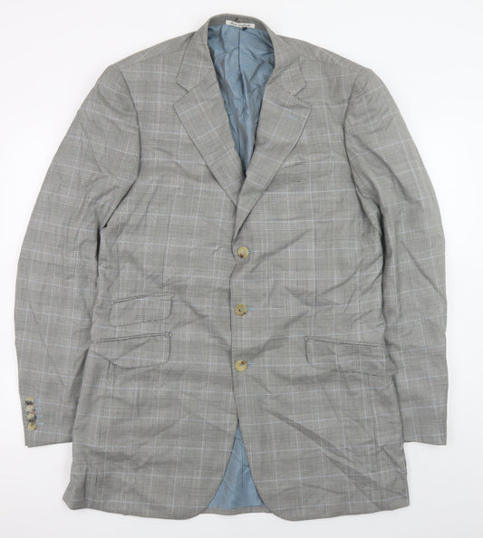 Mens UK Size 52 Pal Zileri Grey Blazer