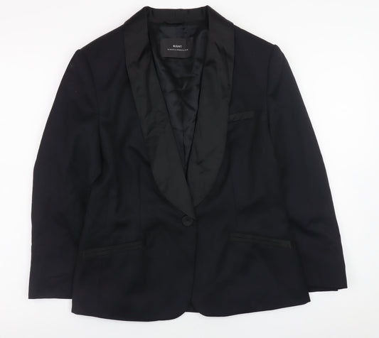 Birger et Mikkelsen Women’s Black Wool Blend Blazer Size 12
