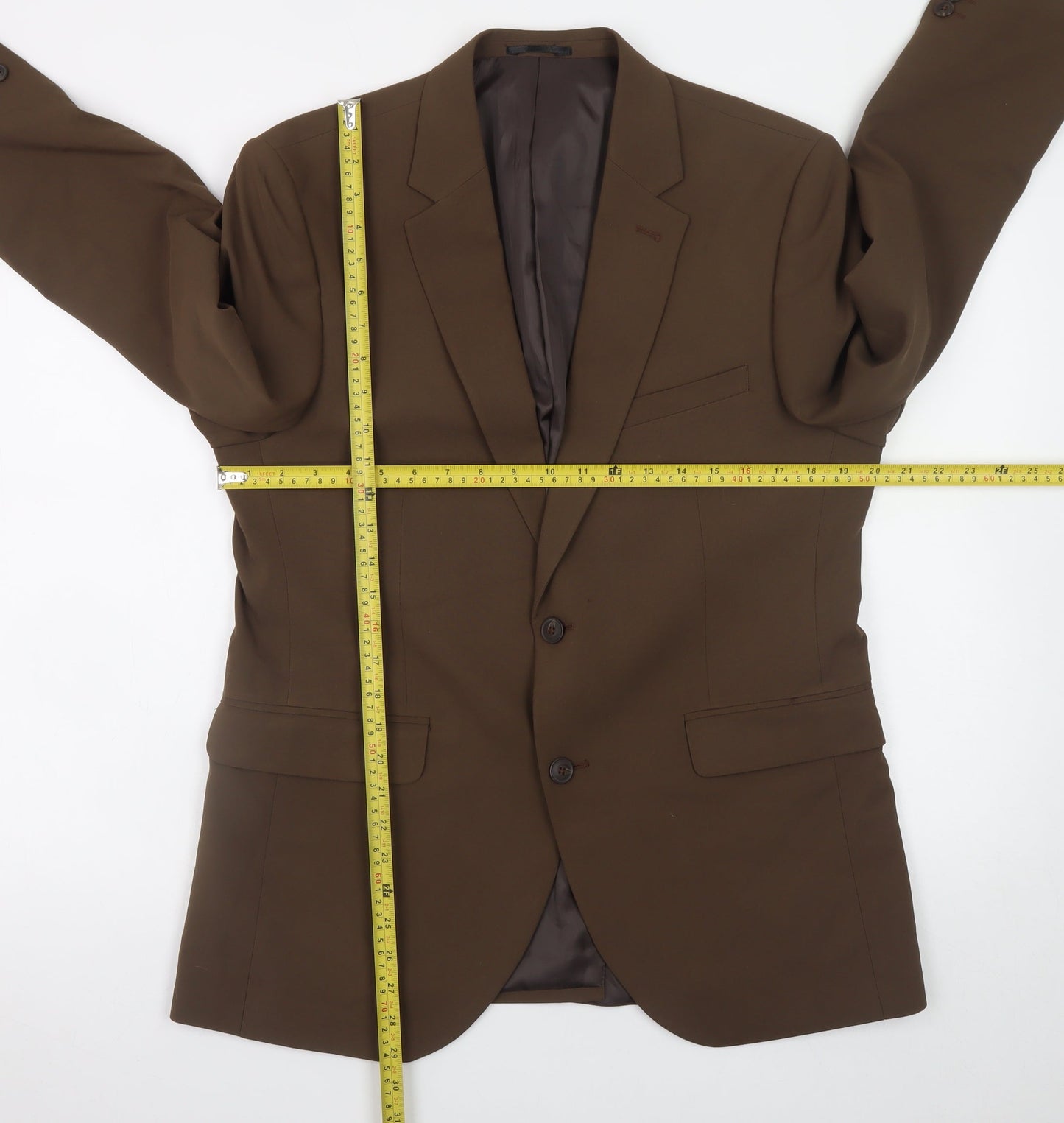 Mens UK Size 42 Burton Menswear London Brown Classic