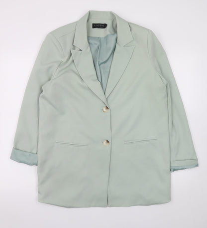 In The Style Women's Mint Green Blazer Jacket UK 14 Polyester Blend