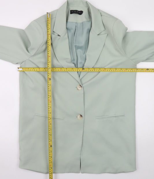 In The Style Women's Mint Green Blazer Jacket UK 14 Polyester Blend