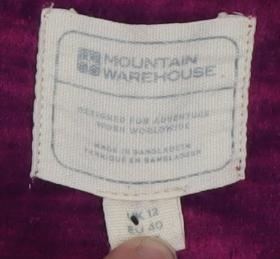 Womens UK Size 12 Mountain Warehouse Purple Pullover Sweatshirt